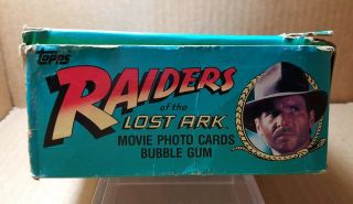 1981 Topps Indiana Jones Raiders Of The Lost Ark Wax Box 6