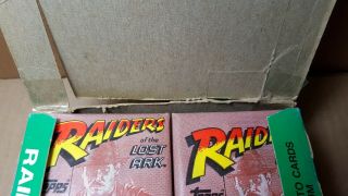 1981 Topps Indiana Jones Raiders Of The Lost Ark Wax Box 8