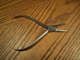 Vintage White Dental Specialty Pliers Tool No.  136 5 - 1/8 " Usa Hobbies Crafts