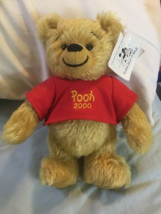 Rare Disney Beverly White Happy Tymes “pooh 2000” Plush Signed,  Dated & Numbered