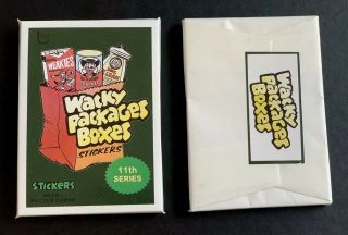 2019 Lost Wacky Packages Box Stickers Series 11 Complete Set