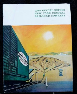 Vintage 1960 Nycrr Annual Report 32 Pages York Central Railroad