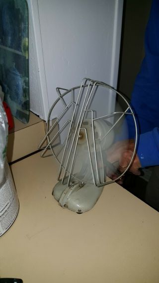 Antique RARE UNITED DRUG CO,  ELECTREX SMALL ELECTRIC METAL FAN,  MODEL X649 2