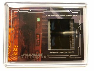 2017 Topps Star Wars Masterwork Empire Film Cell Relic Fcr - 18 Carbonite Han Solo