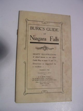 Burks Guide Niagara Falls 1916