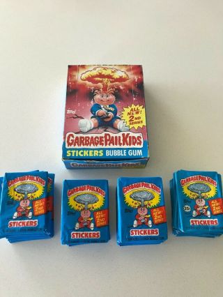 1985 Garbage Pail Kids Series 2 Box Os2 Box With 48 Packs Empty