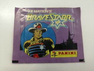 Panini Bravestarr Pack With Stickers.  Filmation 