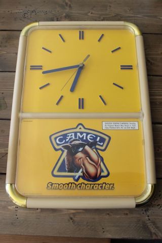 Vintage Joe Camel Cigarettes Wall Clock Bar Sign