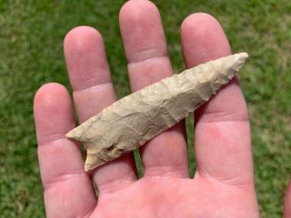 Native American Unfluted Paleo Clovis Point Arrowhead Artifact