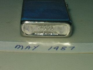 1987 Zippo Slim ' Hawaii ' Cigarette Lighter Dated to May 1987 3