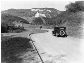 1924 Hollywoodland Hollywood Los Angeles B&w Vintage California Photo 8.  5x11