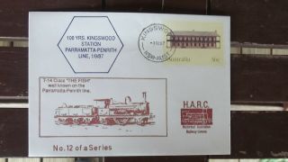 100yrs Kingswood Station Nsw 1987 Ltd Edition Railway Cover Feat T - 14 Class