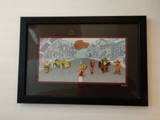 Who Framed Roger Rabbit 10th Anniversary Pin Frame Set Limited Edition 854/1988