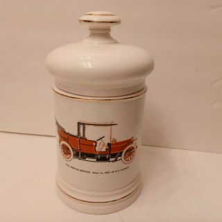 Rolls Royce Vintage Decorative Ceramic Jar W/lid - Fast