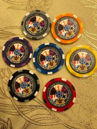 Star Wars Celebration Exclusive 501st Bash Collectors Poker Chips (set Of 7)