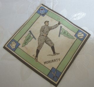 Antique 1914 Baseball Tobacco Felt Blanket Moriarty