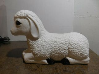 1999 Grand Venture Sheep Lamb Nativity Christmas Decor Lighted Blow Mold