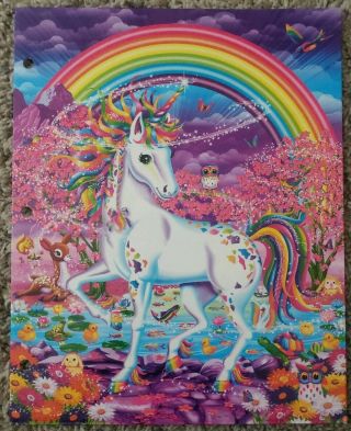 Vintage Lisa Frank Rainbow Mischief Unicorn Folder