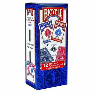 Bicycle Poker Size Standard Index Playing Cards 12 Deck Player 