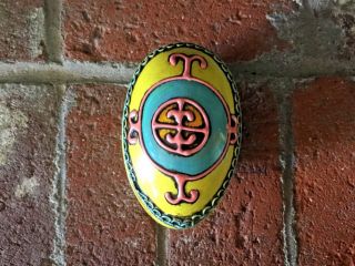 VTG 1960’s Large Easter Egg Trinket Box 6”x4” Really Cool 2