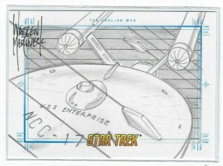 Star Trek Sketchafex Sketch Card The Tholian Web