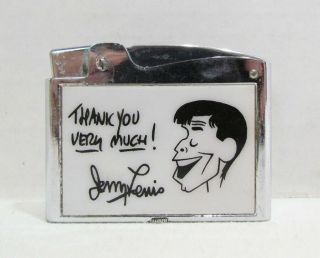 Jerry Lewis Thank You Very Much Cigarette Lighter Vintage Lansing Verithin