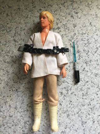 Vintage Star Wars Luke Skywalker 12 Inch Action Figure Kenner 70s - 80 