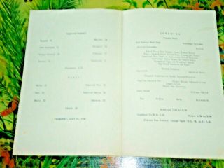 1947 French Lick Springs Hotel Restaurant Luncheon Menu that is in good shape NR 2