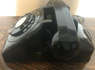 Vintage 1964 Automatic Electric Black Rotary Dial Telephone - 4