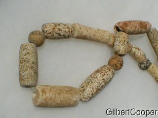 28 " Strand Of Neolithic African Stone Beads