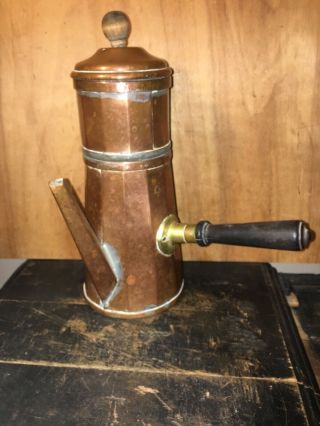 Vintage Copper Espresso Coffee Maker