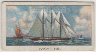 1905 Atlantic Cup Yacht Race 3 Masted Schooner 1920s Trade Ad Card