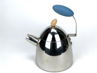 Vintage Michael Graves Whistling Whirligig Spinner 3 Qt Tea Kettle Teapot