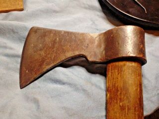 Antique 1700 ' s Native American Fur Trade Forged Ax - X - 2
