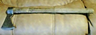 Antique 1700 ' s Native American Fur Trade Forged Ax - X - 3