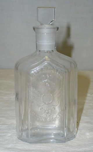 Antique Vintage French Guerlain Perfume Scent Bottle Ground Stopper