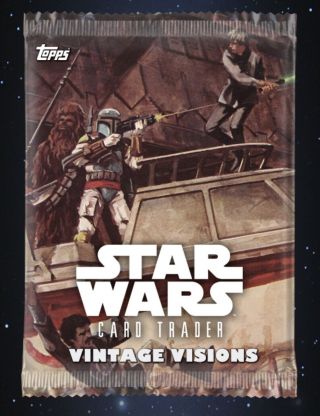 Star Wars Card Trader: Rare Vintage Visions - Tier A Pack Art Boba Fett,  Luke