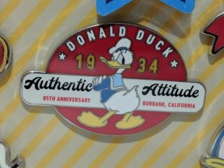 Disney Donald Duck 85th Anniversary Birthday 5 Pack Pin Set Limited Edition 1600 4