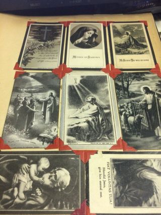 Vintage Scrap Book Over 190,  Vintage Catholic,  Prayer,  Mass,  Funeral,  Cards
