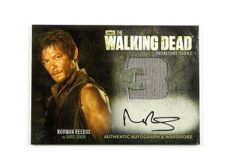 2014 The Walking Dead Autograph Wardrobe Norman Reedus Am10 Auto Daryl Dixon
