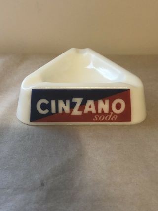 Vintage Cinzano Vermouth Ceramic Ashtray Made In Italy Schieffelin & Company