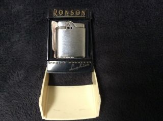 Vintage Ronson Imperial Whirlwind Lighter/with Display Case