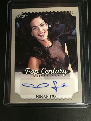 2016 16 Leaf Pop Century Autograph Auto Megan Fox 16/25