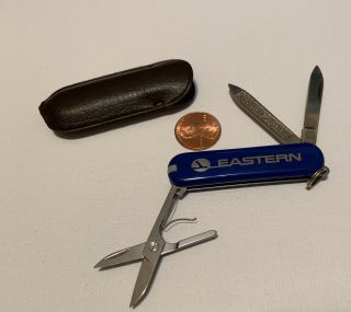 Vintage And Rare Eastern Airlines Pocket Knife Set With Logo And Case