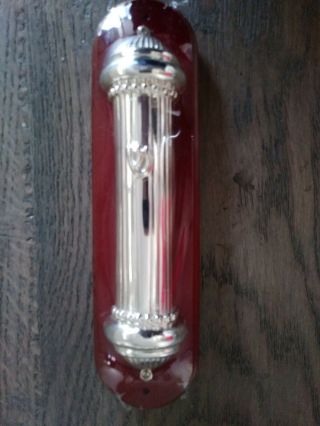 Silver Plated Mezuzah On Wood By Studio Silversmiths (2 For $45)