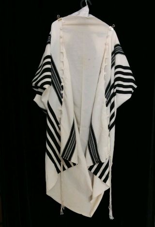Kosher Tallit Prayer Shawl 100 Wool Size 60 72x60 In 182x152 Cm 2094