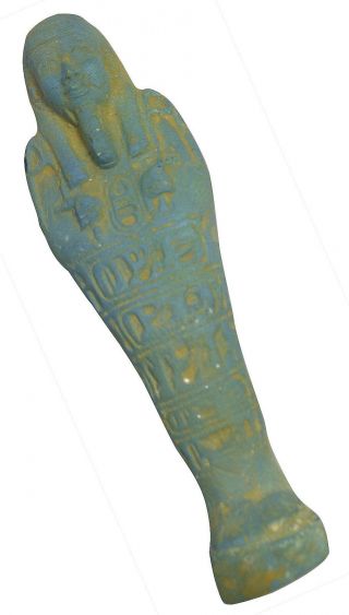 Egyptian Rare Mummy Ushabti 5.  8 " Pharaoh Figure Statue Collectable Ancient 201