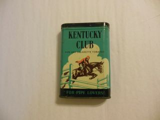 Kentucky Club Pipe And Cigarette Tobacco Tin