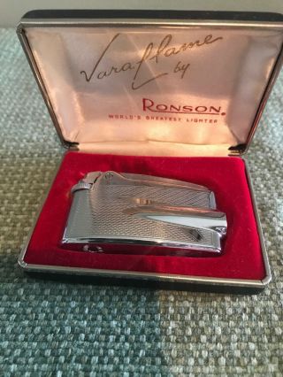 Vintage Ronson Varaflame Cigarette Lighter - Very (db)