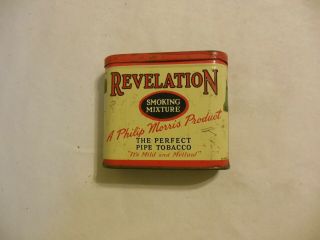 Revelation Smoking Mixture Tobacco Philip Morris Pipe Tobacco Tin